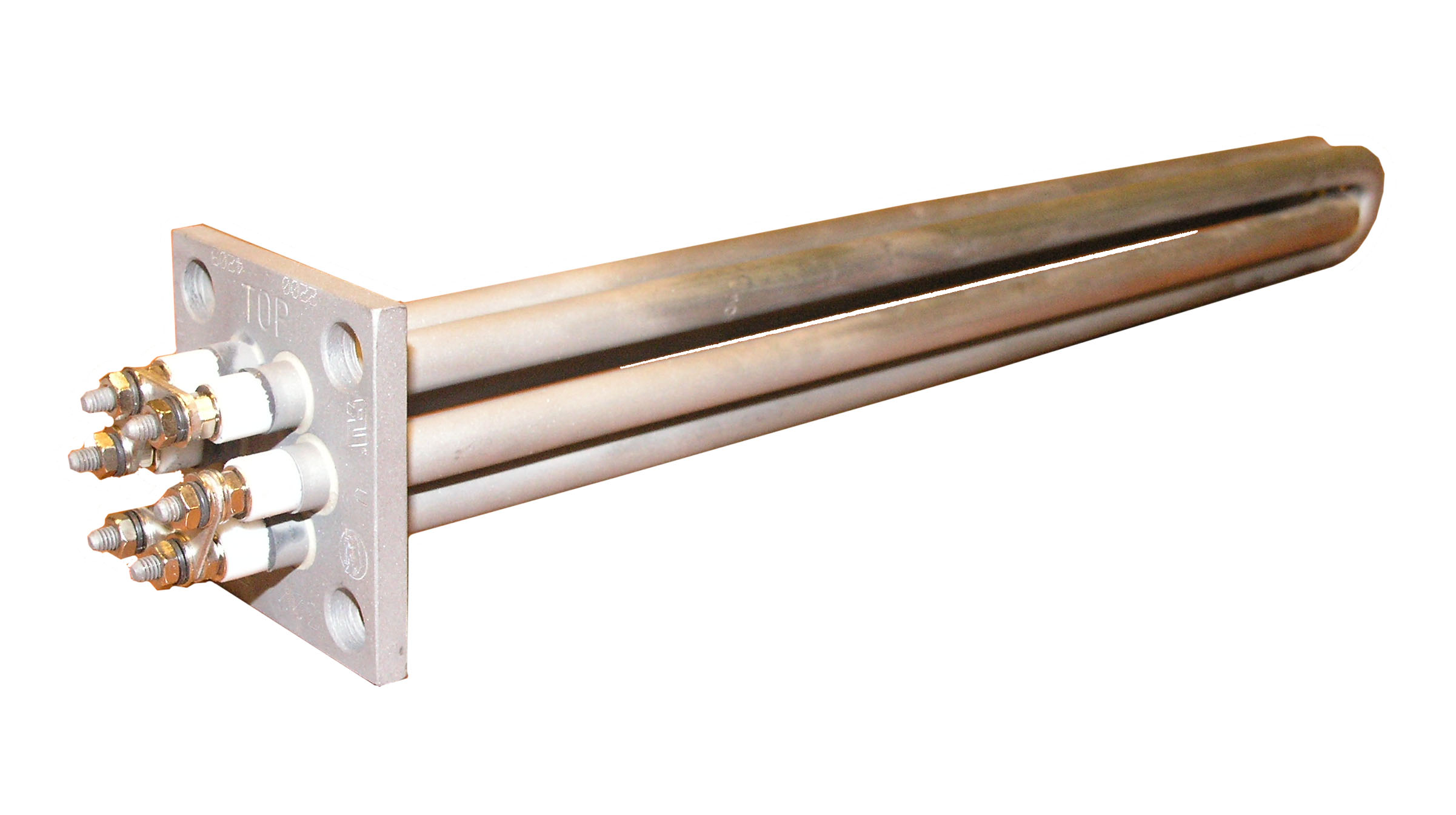 image of square and circular flanged immersion heaters